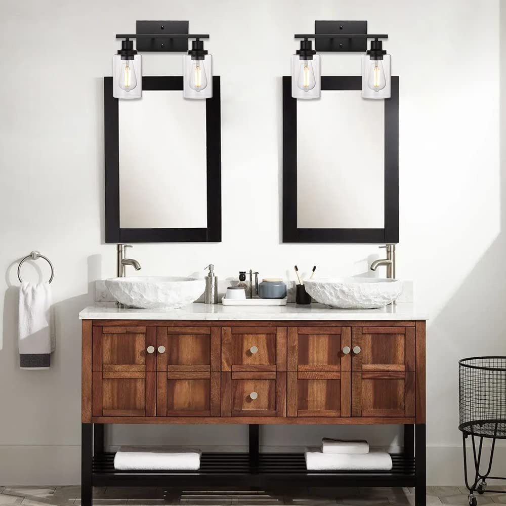 Clear Glass Wall Lighting, 2 Light: image 6