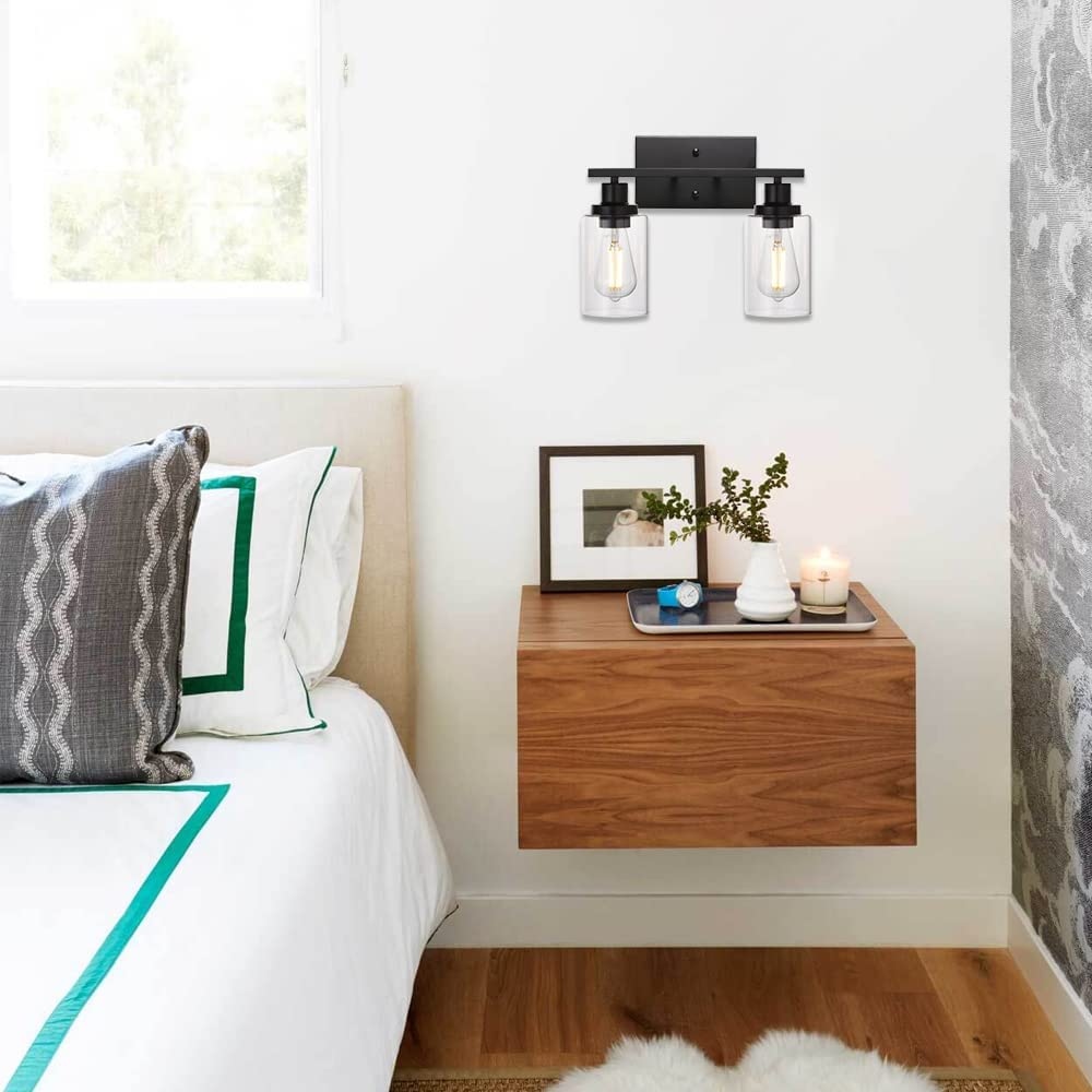 Clear Glass Wall Lighting, 2 Light: image 10