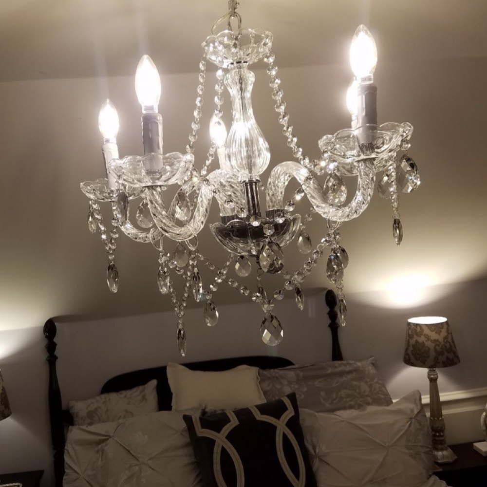 Classic Crystal Glass Chandelier: image 11