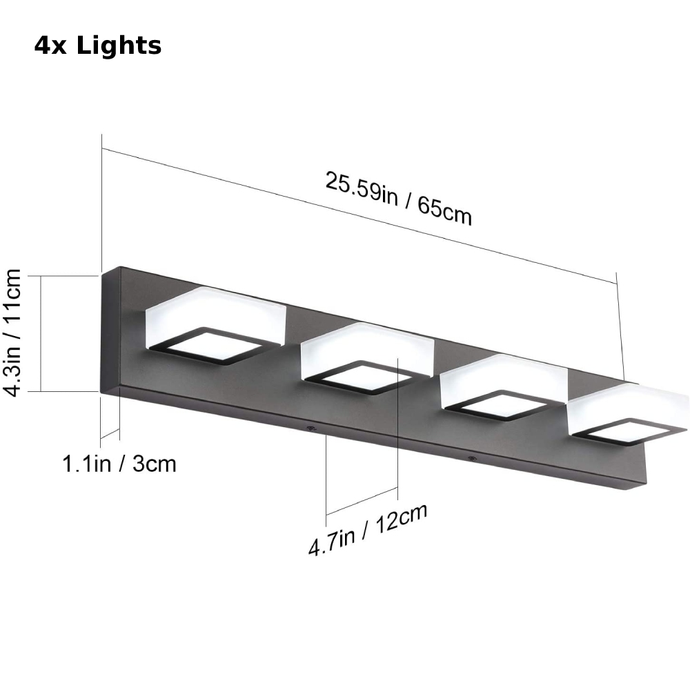 Bathroom Vanity Light, 4 Light: image 2
